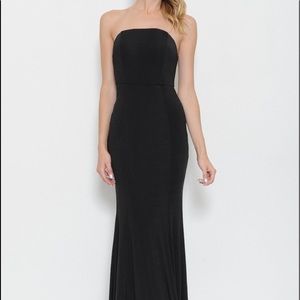 Strapless gown